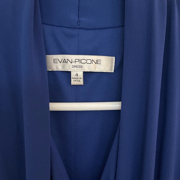 Evan Picone royal blue dress - Picture 3 of 8